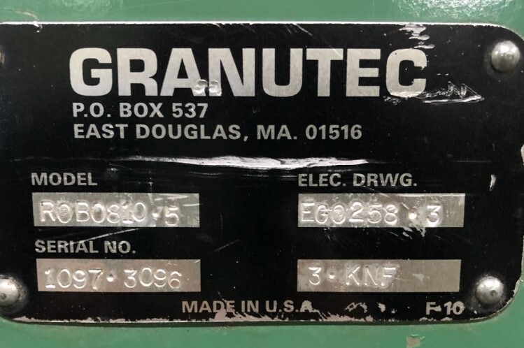 2001 GRANUTEC ROBO810-5 Granulators | Aqua Poly Equipment Company